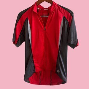 Novara Cycling Jersey Adult Large Red Full Zip‎ Short Sleeve Back Pocket Unisex